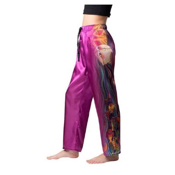 Laurel Burch by Galleria Women's Pajama Pants, Mikayla, Fuchsia - Picture 2 of 7
